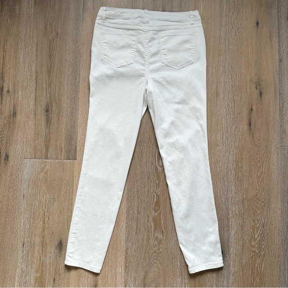 Needle & Cloth White Mid Rise Skinny Jeans Jeggings Lightweight Stretch - Size 8 - Picture 6 of 13